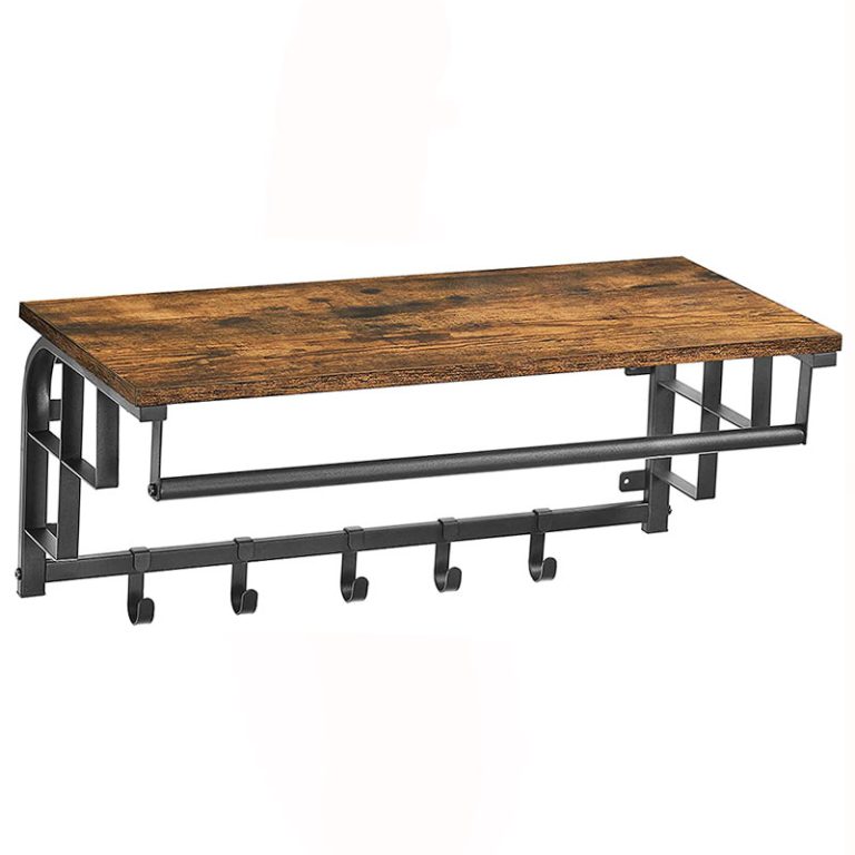 Lot De 5 Patères Industrielles En Fer Piqué – Style Atelier, Porte-manteaux Anciens