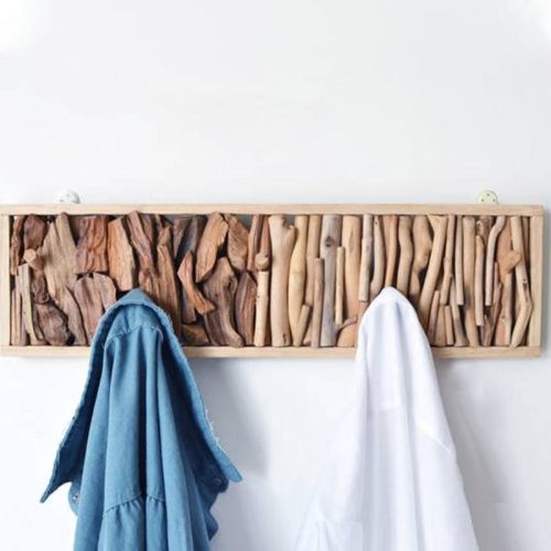 Porte Manteau Mural Bois Flott