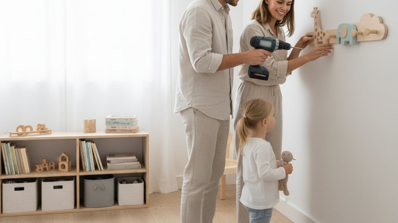 Comment fixer un porte-manteau enfant en toute sécurité ?