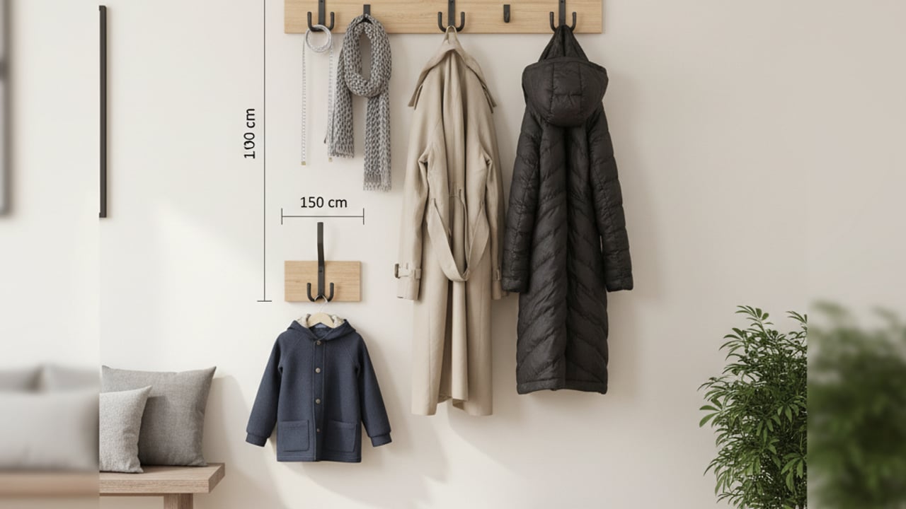 Quelle est la hauteur idéale pour fixer un porte-manteau mural ?