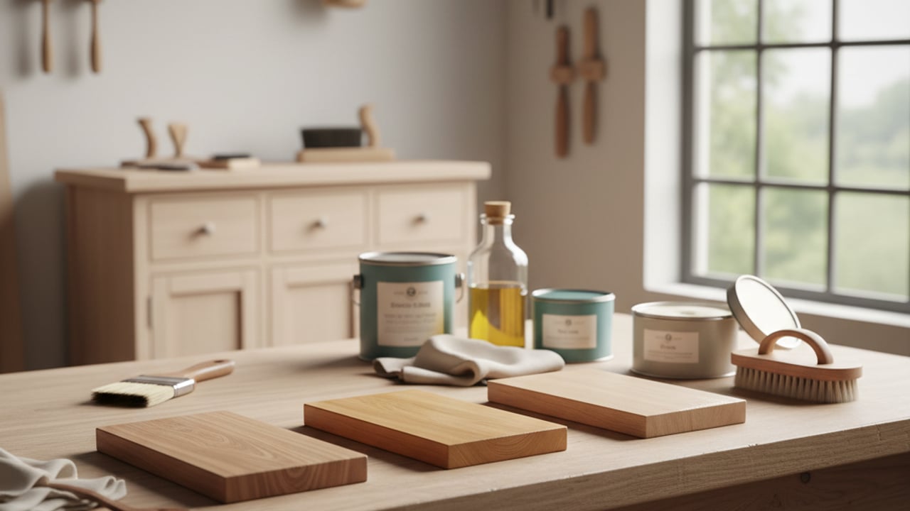 Quelles finitions protègent un meuble d'entrée en bois ?