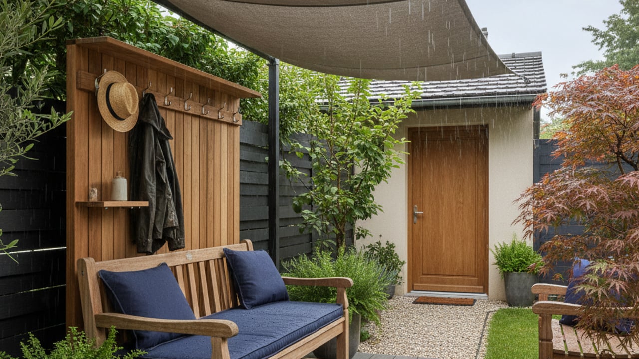Quel bois choisir pour un meuble extérieur ou une entrée exposée aux intempéries ?