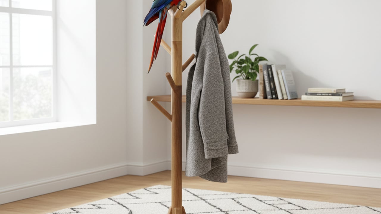 Pourquoi appelle-t-on un porte-manteau perroquet ?