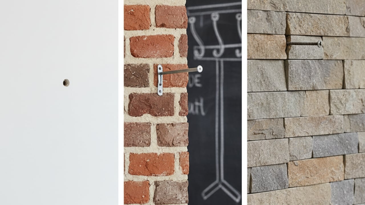 Fixation murale : placo, brique ou pierre, que choisir ?