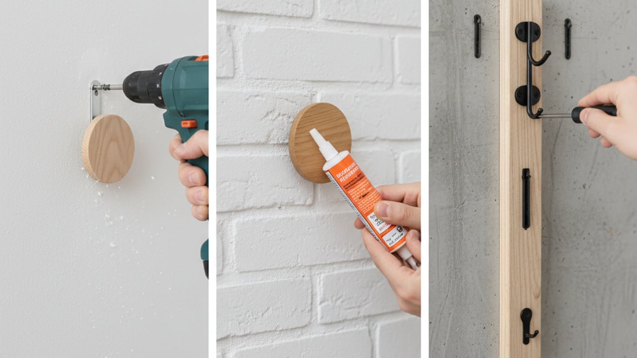 Comment bien fixer une patère selon son mur ?